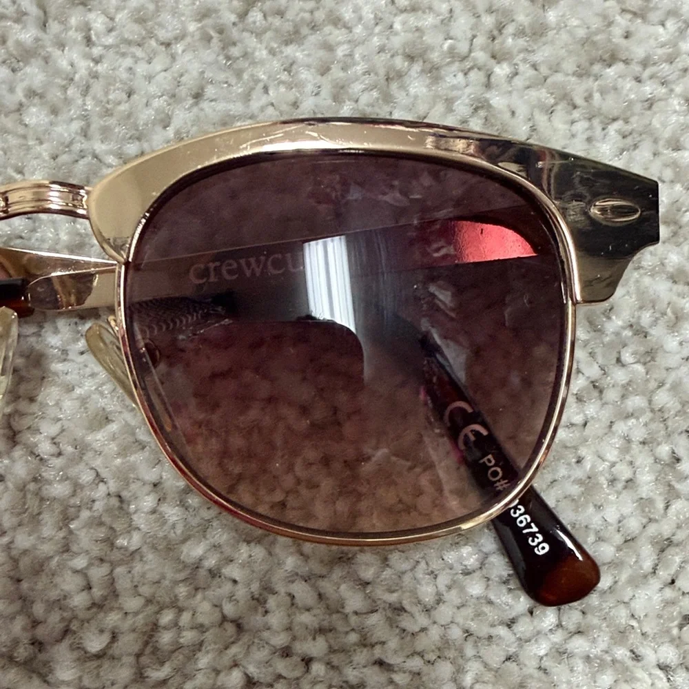 Crewcuts Gold Frame Sunglasses with Brown Lenses